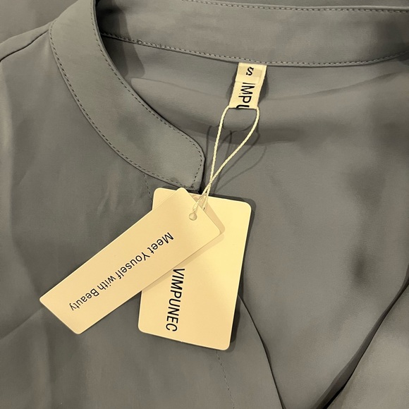 Carolina Blue Peplum Top - Picture 3 of 9